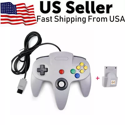 Wired N64 Controller For Nintendo 64 N64 Video Game Console With N64 Rumble Pack • $17.09