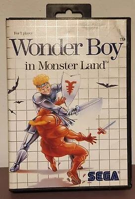 Wonder Boy In Monster Land (Sega Master 1988) • $49.99