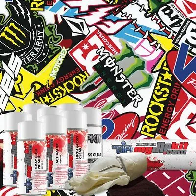Hydro Dipping Water Transfer Printing Hydrographic Energy Stick-Pic Large DD-959 • $68.99