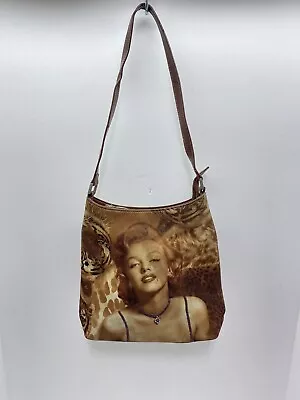 Marilyn Monroe Rhinestone Leopard Animal Print Style Fabric Purse • $16