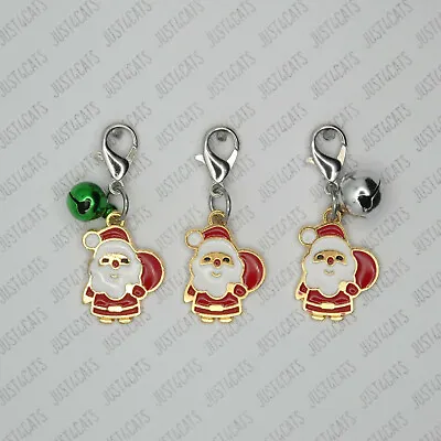 £2.90 • Buy (CH029-2) Father Christmas & Sack Charm For Cat Dog Pet Collar Bell Or No Bell