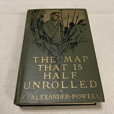 The Map That Is Half Unrolled; Equatorial Africa 1925 Illustrated 1st Ed Book • $30