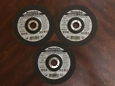 3 NEW Metabo Cutoff Wheel Cutting 6 X.045x7/8 TYPE 27 LOT Original Slicer • $11.99