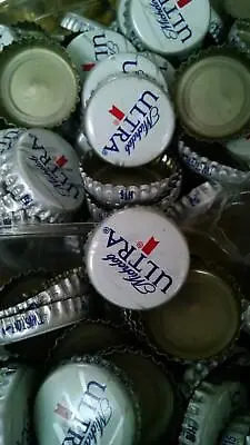 50 Michelob White/Silver Beer Bottle Caps • $4