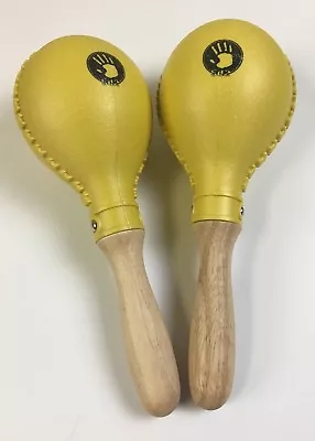 Salsa Maracas Yellow 5d2. Matched Pair 10-1/2” Long. • $19