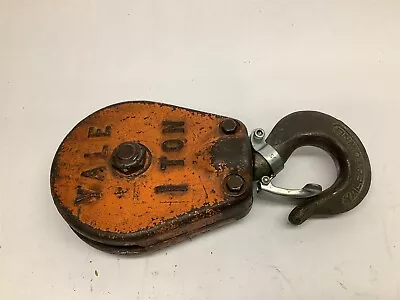 USED Yale & Towne 1 Ton Hoist Pulley Hook Fast Shipping O2 • $79.95