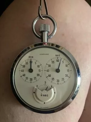 1960's 1970 Vintage Junghans Stopwatch Pocket Watch Made In Germany Works Dad's • $59.99