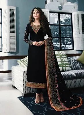 Indian Bollywood Wedding Salwar Kameez Heavy Bridal Suit Pakistani Ethnic Gown • $76.99