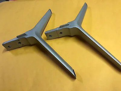 VIZIO M43-C1 TV SILVER BASE LEGS STANDS WITHOUT SCREWS USED Pair M43C1 43  *006 • $15