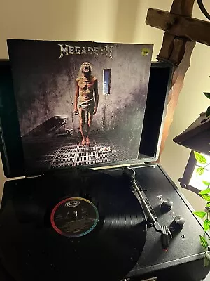 MEGADETH Countdown To Extinction LP VINYL 1st PRESS ESTU 2175 VG+ A2/B2 • £250