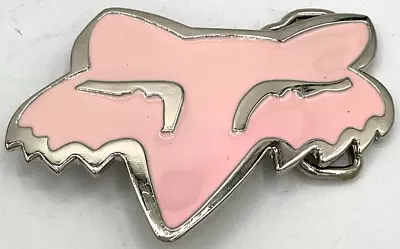 Fox Racing Pink Metal Belt Buckle Girls Chrome Fits 1.5” Belt Motorcycles Dirt • $24.95