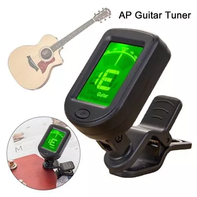 For Ukulele Violin LCD Clip-On Digital Chromatic For Bass Guitar Electric Tuner • $5.29