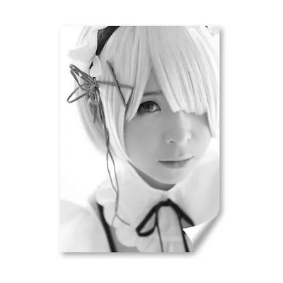 A5 - BW - Cosplay Anime Girl Japanese Print 14.8x21cm 280gsm #38763 • £3.99