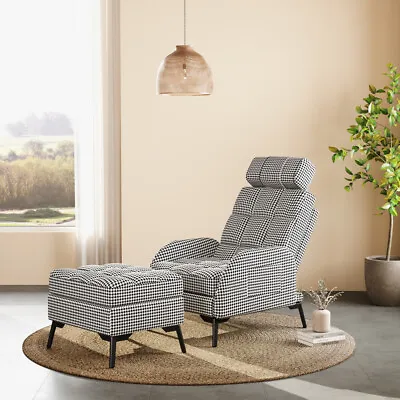 £249.95 • Buy Modern Upholstered Recliner Armchair Sofa Lounge Chair Adjustable Backrest Home