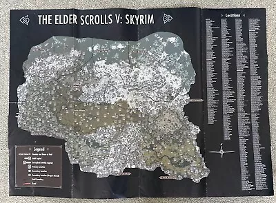 The Elder Scrolls V Skyrim Map Poster. Map- 44828-EUK • $24