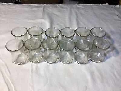Vintage Anchor Hocking Juice Glass Clear Bell Shaped Jelly Jar Lot Of 12 • $100