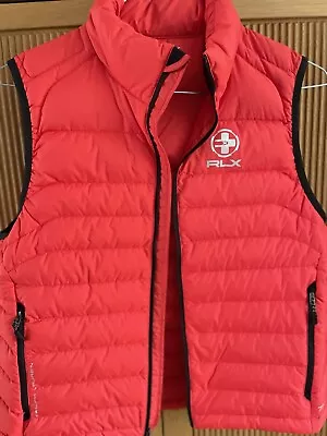 Ralph Lauren RLX Red Down Gilet/Bodywarmer Size M • £25