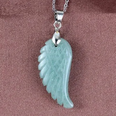 Crystal Stones Wing Pendants Charms For Women Men Tigereye DIY Necklace Jewelry • £4.32