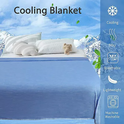 Cooling Throw Blanket Summer Ice Blanket Keep Cool Soft Lightweight Comfort • $22.99