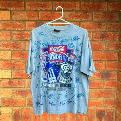$250 • Buy RARE 1999 Vintage AFL Grand Final T-Shirt (North Melbourne Vs Carlton) SIGNED!!!