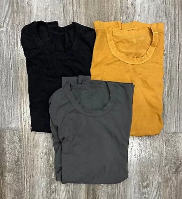 Lot Of 3 James Perse Men's Size 3 Large Short Sleeve Crewneck T-Shirts • $74.50