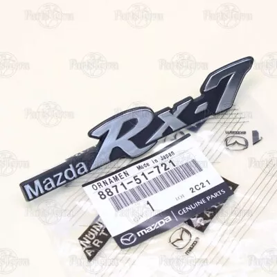 GENUINE Mazda Fender Side Nameplate Badge Emblem Decal  MAZDA RX-7   8871-51-721 • $34.66