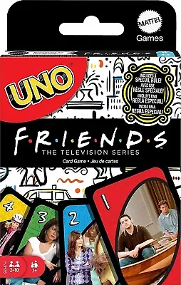 Mattel Games UNO Friends Card Game Family Adult And Party Game Night HJH35 • £9.99