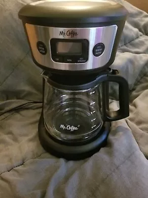 Mr. Coffee 12-Cup Programmable Coffeemaker With Strong Brew Black WORKING  • $10