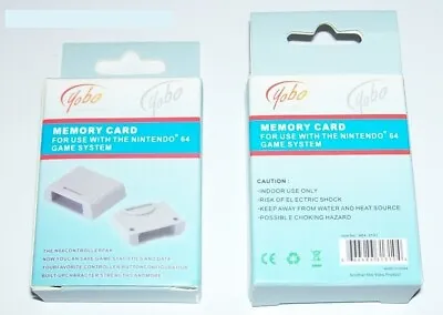 Nintendo 64 Memory Card 256KB For Controller Pak Yobo • $9.99