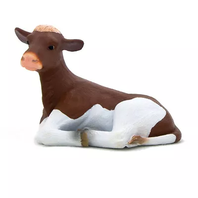 Mojo Fun 387101 Ayrshire Calf Lying - Farm Animal Toy Cow Replica Model - NIP • $5.99