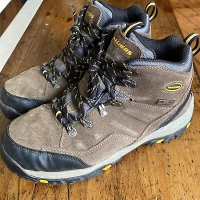 Skechers Men's Relaxed Fit Relment Pelmo Hiking Boots 64869 - US Size 8 UK 7 • $33.96