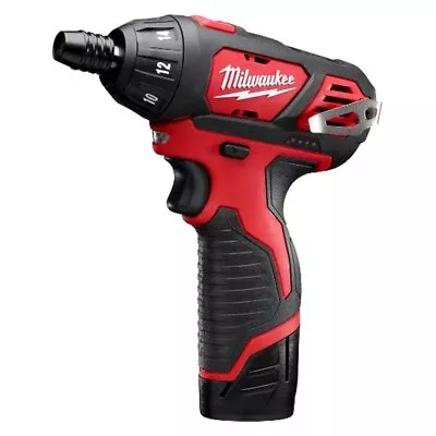 Milwaukee 2401-22 M12 Cordless 12 V Li-ion 1.5 Ah Mid-Handle Screwdriver Kit • $118