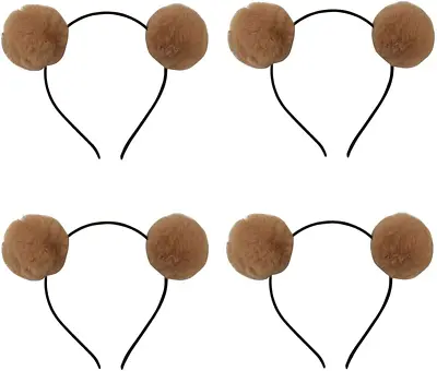 $25.67 • Buy Headband Bear Ears Soft Ball Hairband Headwear Halloween Costume For Girls Women