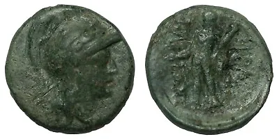 Ancient Greek Coin Southern Lucania Herakleia Æ Circa 280-150 BC Athena/Herakles • $59