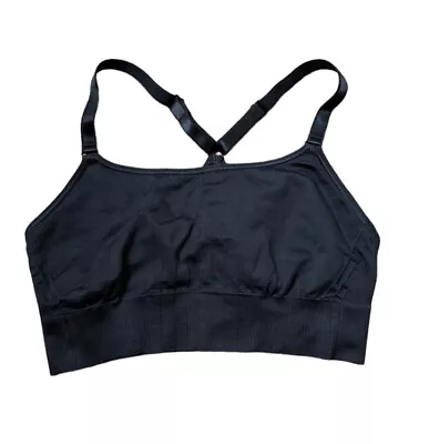 C9 Champion Sports Bra Womens XS Seamless Cami Racerback Adjustable Black • $3.99