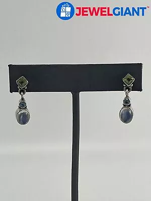 Nicky Butler Sterling Silver Earrings Moonstone Topaz Peridot 3.8 G #ey631 • $13.30