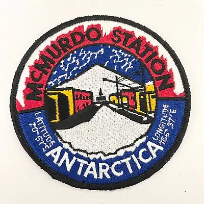 Naval Air Station McMurdo Antarctica Military Patch Vintage Embroidered Emblem • $19.99