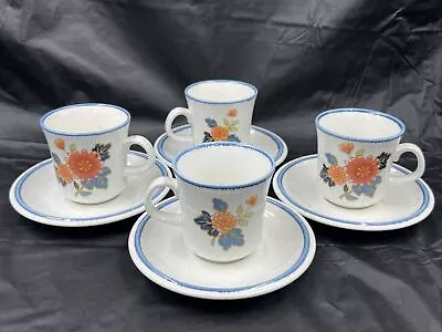 MIKASA Mikado-Cordon Bleu. Set Of 4 Cups And Saucers Beautiful • $29.99