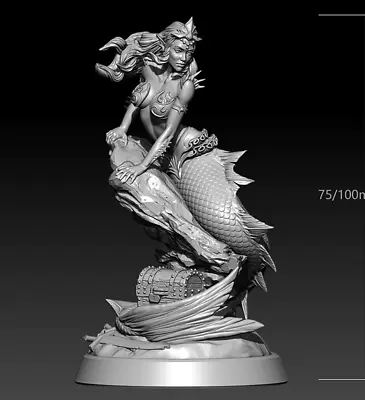 Resin Mold  Mermaid Silicone Mold H: 10 Cm 4  In • $69