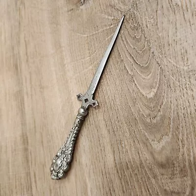 Vintage Victorian Dagger Style Letter Opener Floral Sword • $19.83