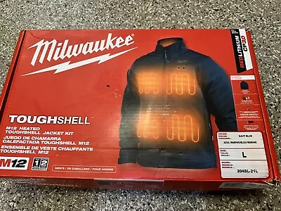 Milwaukee 204BL-21L Toughshell Heated Jacket Size L - Navy Blue • $137.50