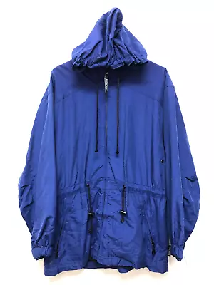 $10.42 • Buy Pacific Trail Mens Blue Full Zip Hooded Windbreaker Jacket - Size S