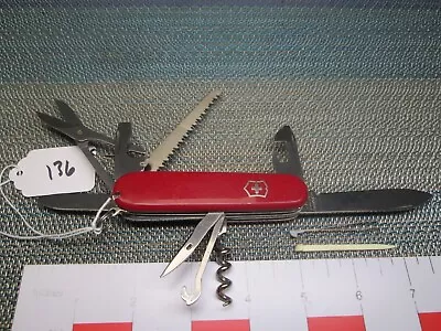 #136 Red Victorinox Swiss Army Huntsman Knife • $15.50