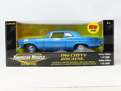 1:18 Ertl American Muscle 36678 Die-Cast 1966 Chevy Biscayne SEALED • $89.95