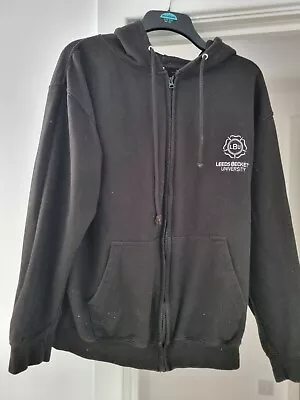 Leeds Beckett Black Hoodie (L) • £5