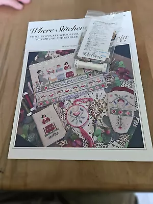 Victoria Sampler Where Stitchers Gather Cross Stitch Patterns W/Accessory Pack • $33