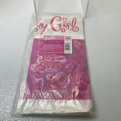 BARBIE Party Pink Birthday Paper Tablecloth 7 Ft Long Table Cover Vintage Y2K • $8.50