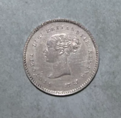 S3 - Great Britain 2 Pence (Maundy) 1848 Uncirculated Silver Coin Queen Victoria • $40.77