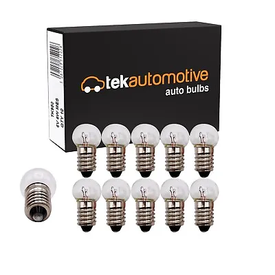 10 X 950 6V 6W MES Screw Bulb Dashboard Panel Motorcycle Motorbike Light • £7.99