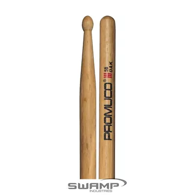 Promuco 18035B Oak 5B Wood Tip Drumsticks Pair • $8.99